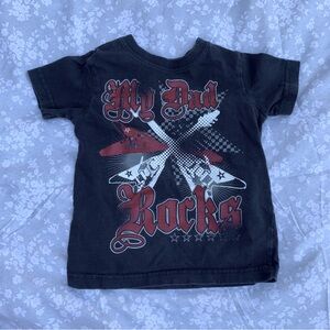 BABIESRUS toddler “my dad rocks” punk silly shirt